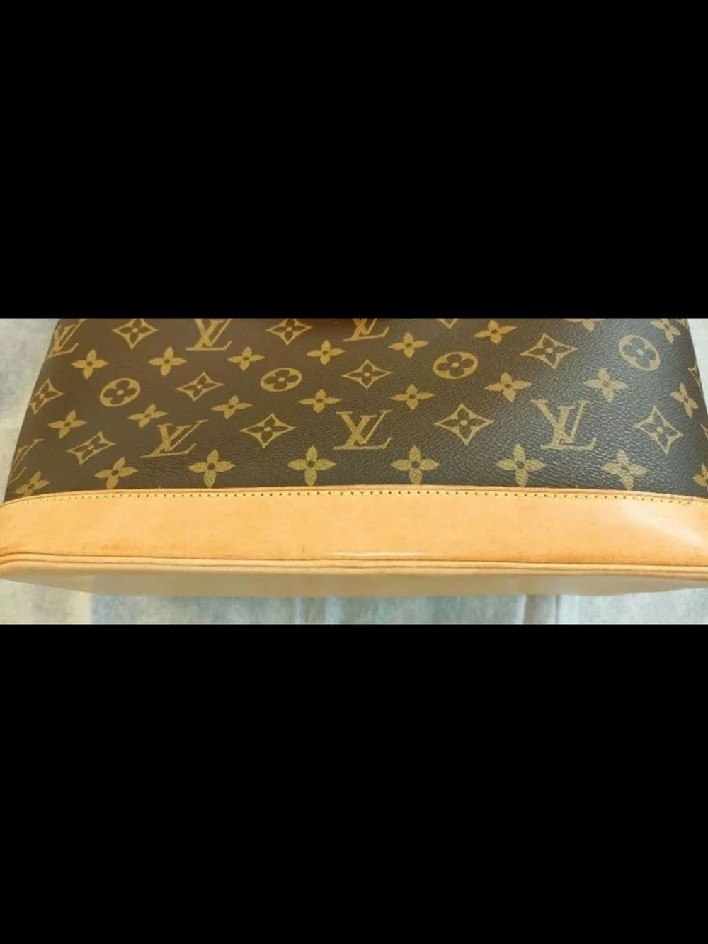 Louis Vuitton Monogram Alma Satchel in Brown and Tan